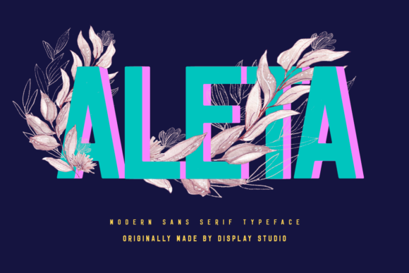 Aleta: A Bold Vintage Sans Serif Font for Web Design