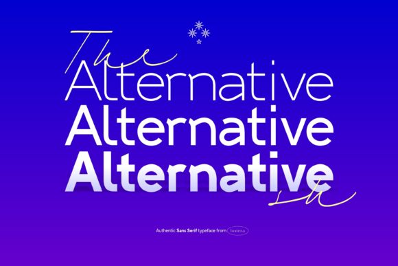 Alternative SH: A Modern Sans Serif Font for Web Design