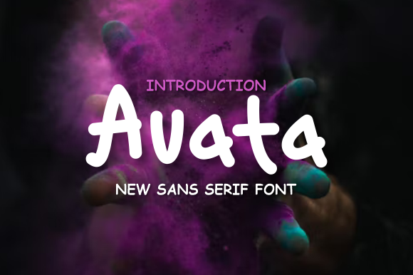Avata: A Unique Carved Sans Serif Font for Editorial Design