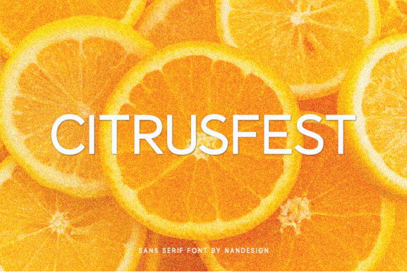 Citrusfest: A Modern Sans Serif Font for Editors