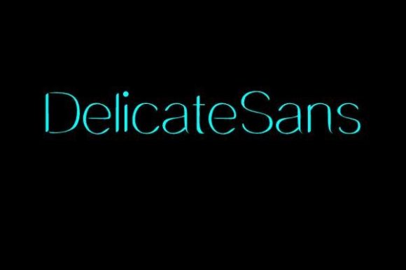 DelicateSans: A Modern Sans Serif for Editorial Design