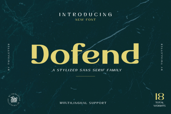Dofend: A Luxurious Sans Serif for Editorial Design