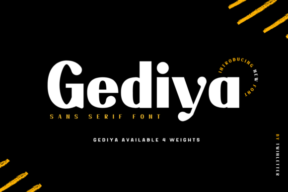 Gediya: The Modern Sans Serif Font for Crafters