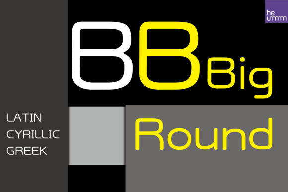 HU Big Round: A Bold Sans Serif Font for Campaigns
