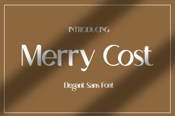 Merry Cost: A Modern Sans Serif Font for Makers