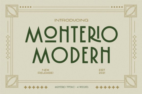 Monterio: The Art Deco Sans Serif Font for Bold Campaigns