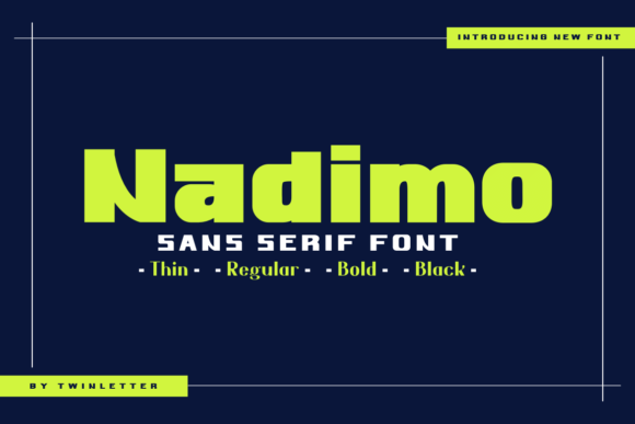 Nadimo: An Elegant Sans Serif Font for Branding