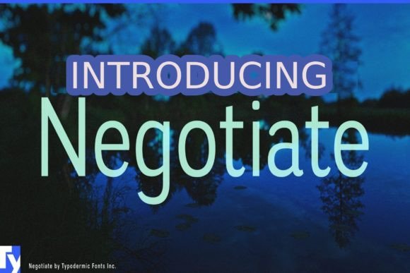 Negotiate: A Clean Sans Serif Font for Crafters