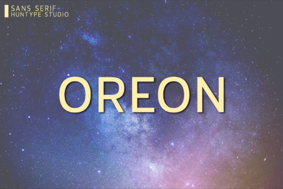 Oreon: A Clean Sans Serif Font for Modern Branding