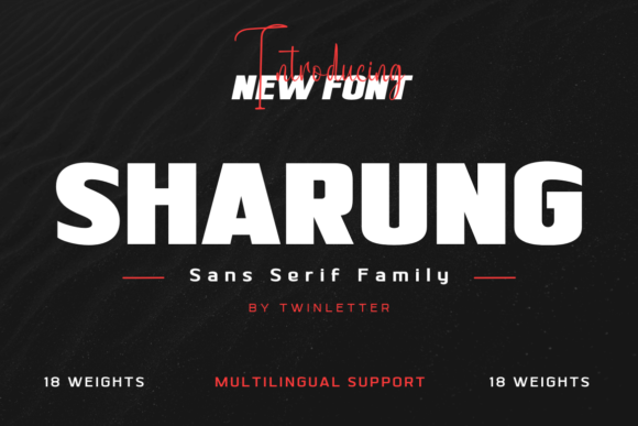 Sharung: The Modern Sans Serif Font for Crafters