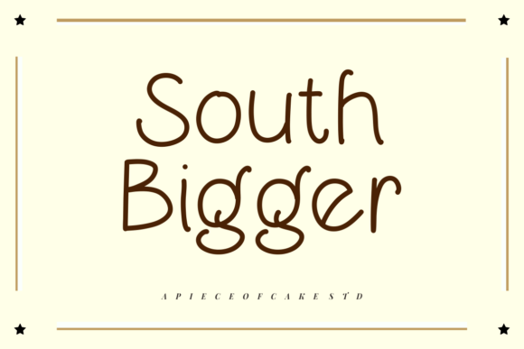 South Bigger: A Bold Sans Serif for Modern Design