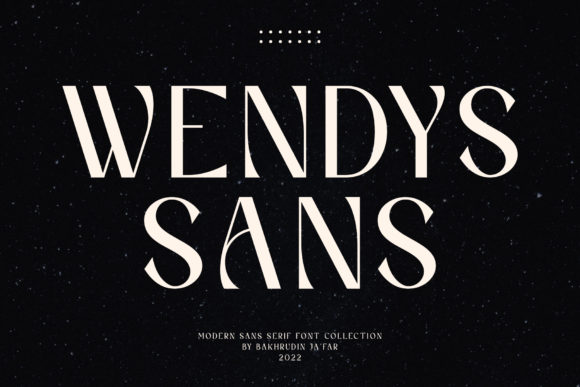 Wendys: A Modern Sans Serif Font for Editorial Design